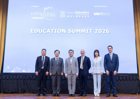 (From left) Professor Yang Rui, Professor Xiang Zhang, Dr Jeff Sze, Dr Michael Spence, Professor Sandy Lau, and Mr Benjamin Meunier