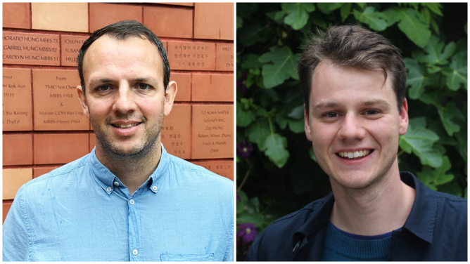 Paper co-author Professor Guy Abel (left) from the Department of Sociology, Faculty of Social Sciences at HKU, and lead author of the paper Dr Thomas Gaskin (right), a postdoctoral researcher at the Department of Methodology at LSE.